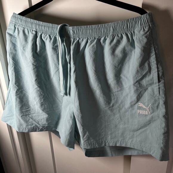 •NWT• Puma Shorts • Men’s XL Extra Large in Baby Blue - Picture 2 of 9